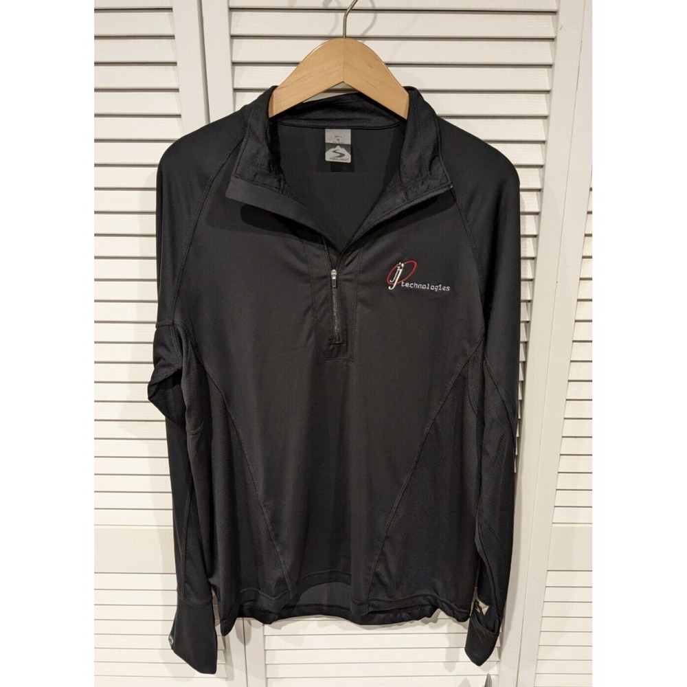 Storm‎ Creek Men's M 1/4 Zip Black UV Jacket Thumbholes Golf Pickleball NWT